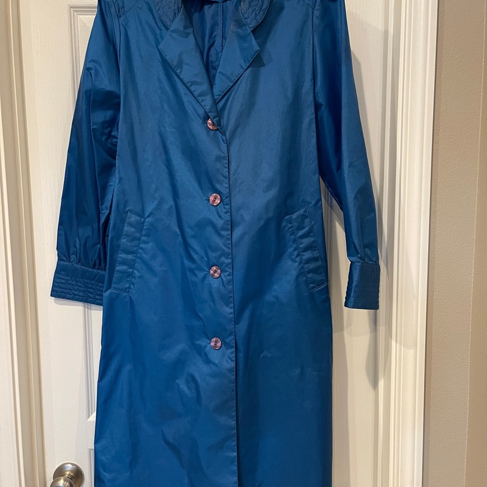 Totes Blue Nylon Coat